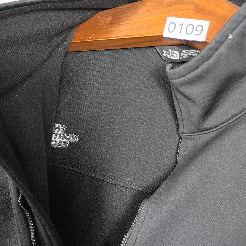 The North Face Mens Windwall Softshell Jacket Black‎ Full Zip Mock Neck XL